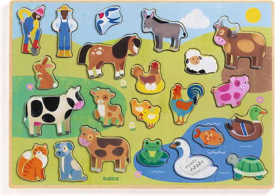 Lemnos Puzzle pentru Copii Farm Djeco