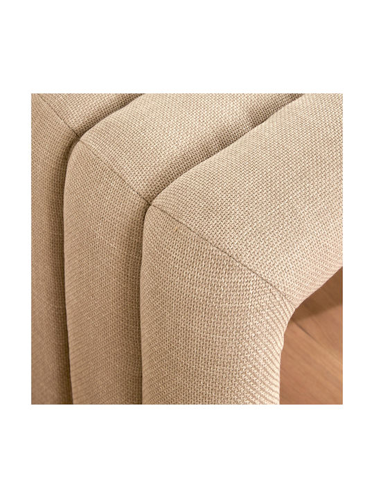 Stool For Living Room Upholstered with Leatherette A-s Sisco Klay 43x42x44cm