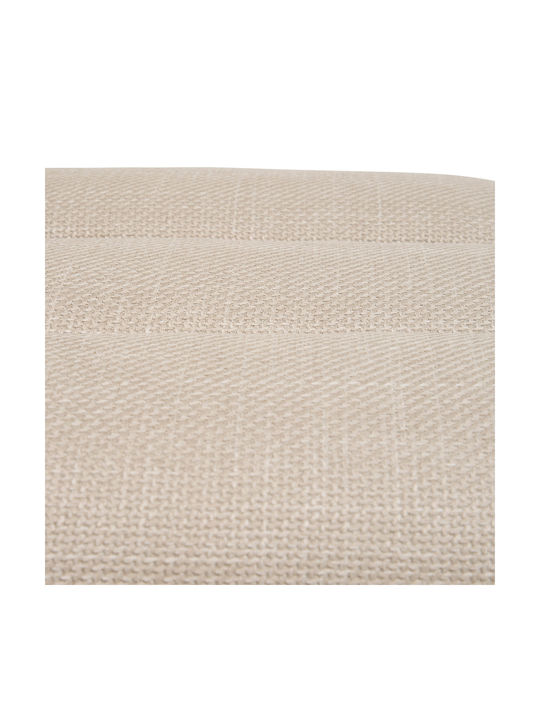 Stool For Living Room Upholstered with Leatherette A-s Sisco Klay 43x42x44cm