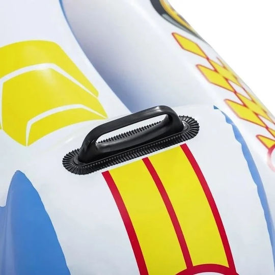 Bestway Saltea Gonflabilă Pentru Copii Ride On De Plajă Cu Mânere Albă 110x75cm