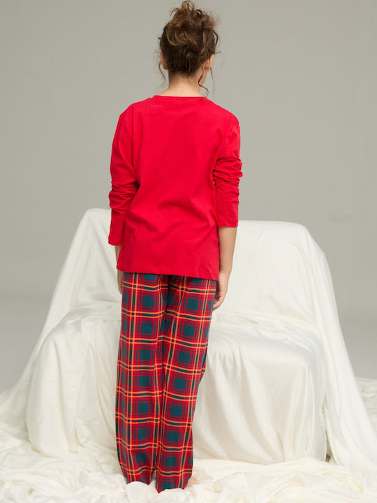 Sexen Pijama pentru copii De iarnă Din bumbac Red
