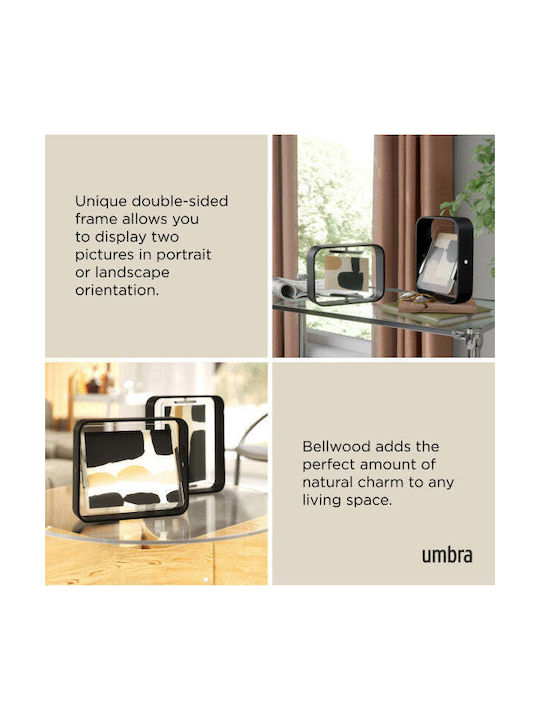 Umbra Wooden Photo Frame with Black Frame