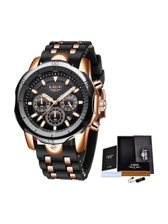 Lige Uhr Batterie mit Metallarmband