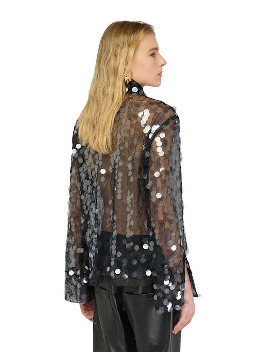 Women's Blouse Long Sleeve Black