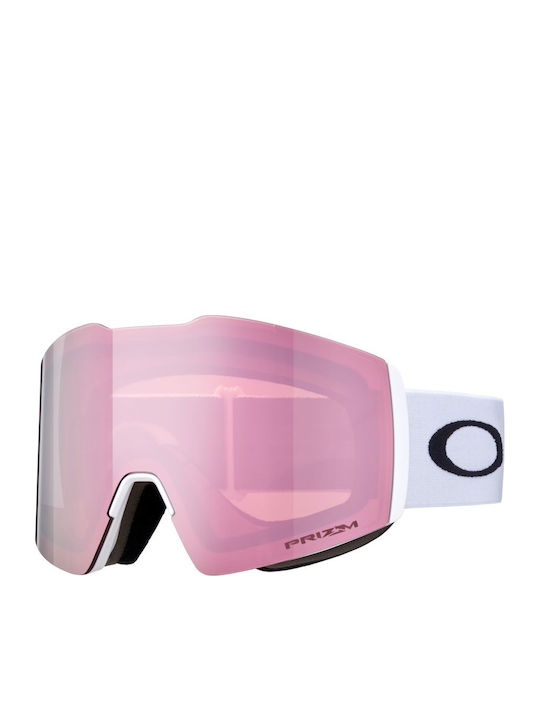 Oakley Fall Line L Ски & Сноуборд Маска Детска Бял с Леща в Цвят Розов