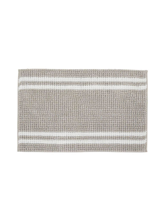 5Five Rutschfest Badematte Synthetisch,Polyester/Cotton/Leather Rechteckig 211426A Coffee 80x50cm