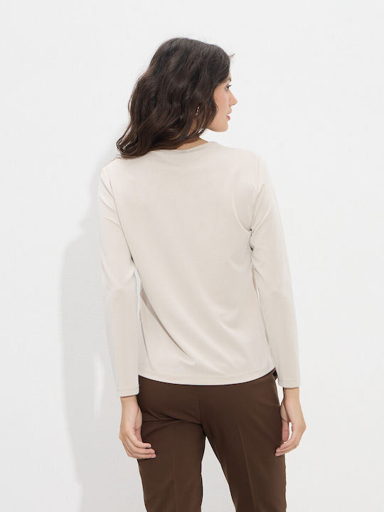 Women's Blouse Long Sleeve Ecru