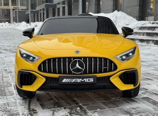 Mercedes AMG SL63 Două Locuri Cu Telecomandă Licențiat 12 Volți Galben
