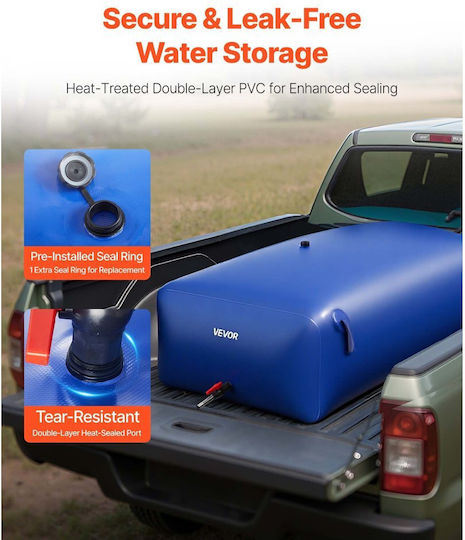 Vevor Tank für Wasser / Benzin Zylindrisch Vertikal 1000Es