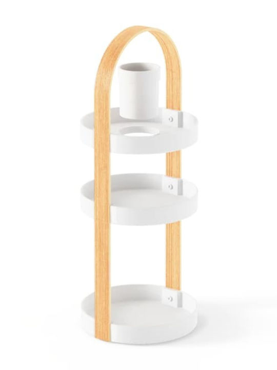 Umbra Bellwood Cosmetics Organization Stand With Levels White 50x20x20cm