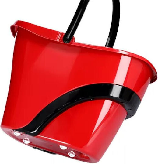 Viosarp Mop Bucket with Wringer and Wheels Plastic Capacity 17lt Gray