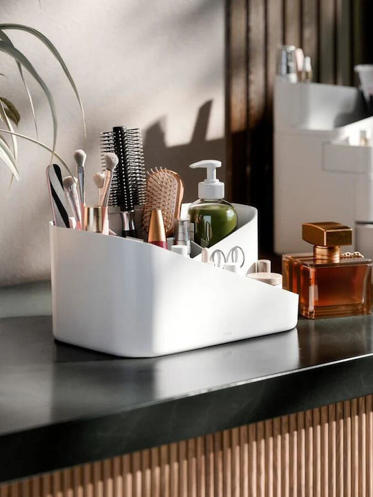 Umbra Glam Οργανωτής Καλλυντικών με 9 Θέσεις Λευκός 27x17x13cm.