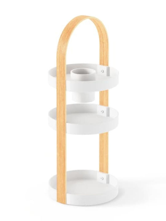 Umbra Bellwood Cosmetics Organization Stand With Levels White 50x20x20cm