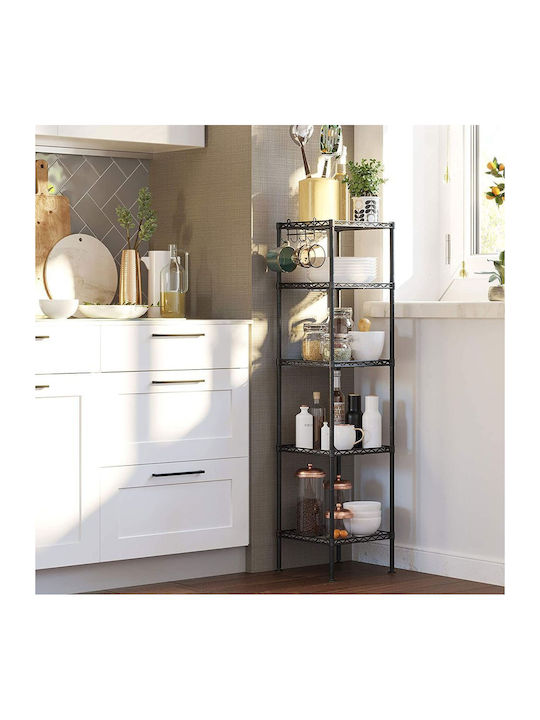 Bookcase Black 30x30x123.5cm