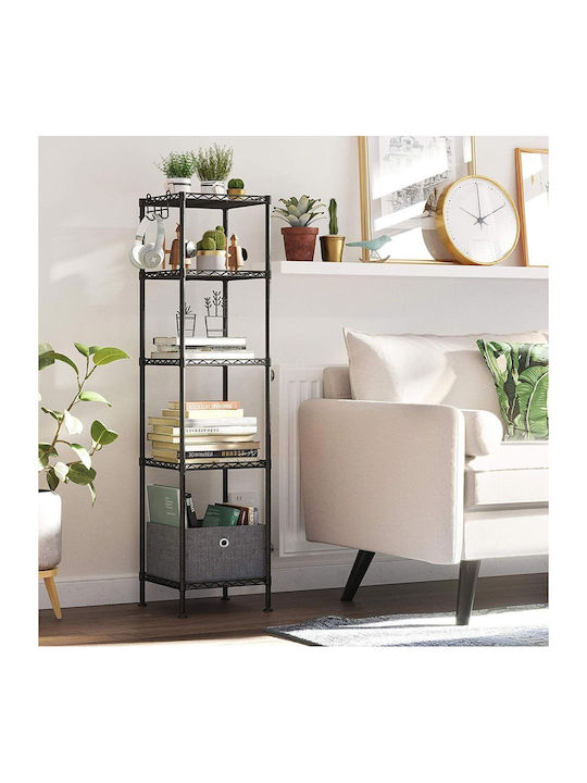 Bookcase Black 30x30x123.5cm