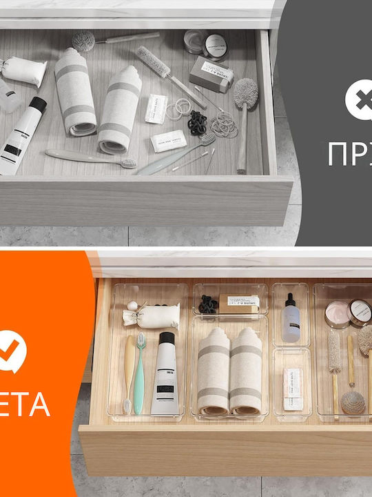Femmit Drawer Organizer With Transparent Drawers 6 Pieces