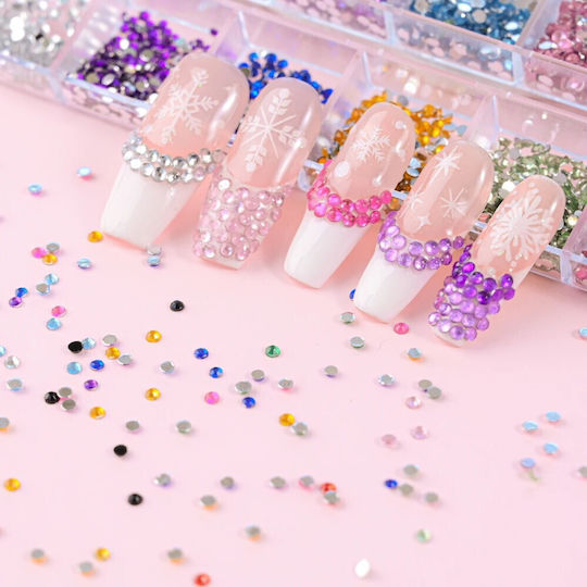 Κασετίνα 12 Θέσεων Colorful Multisize Strass