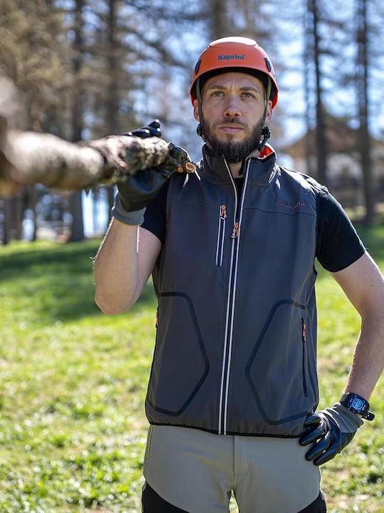 Kapriol Мъжки Работно яке с отразителни ленти Softshell Сив