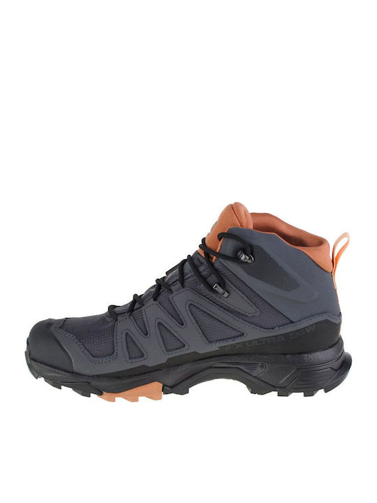 Salomon X Ultra 4 Mid GTX Women's Hiking Waterproof Boots with Gore-Tex Membrane Ebony / Mocha Mousse / Almond Creame