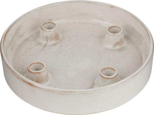 Butlers Crăciun Ceramic Suport pentru lumânare Alb