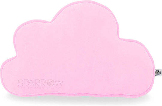 Sparrow Kinder Wurfkissen Grau Wolke-Kissen Leichtgrau 40x27cm