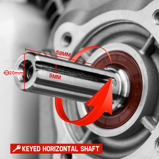 168cc 6.5hp Maximă Rotații 3600rpm Ax Orizontal cu Demaror (Rezervor 0.8lt)