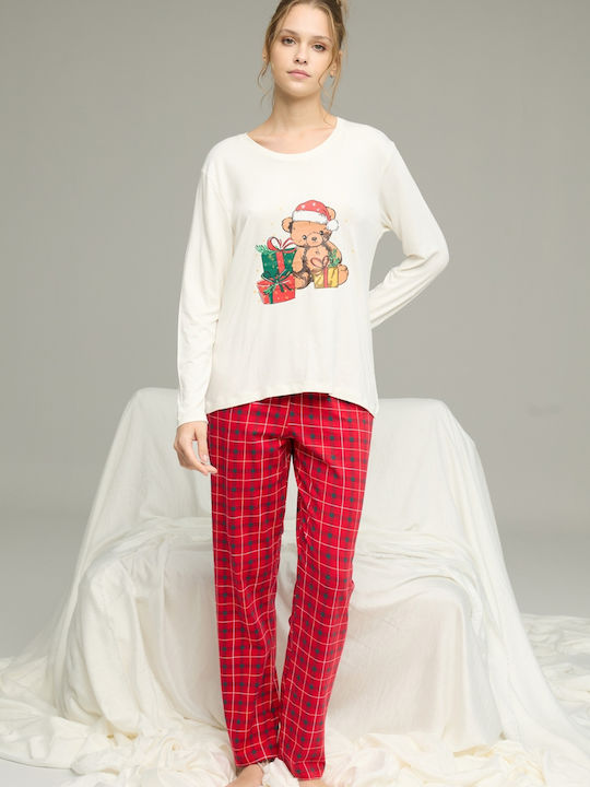 Sexen Set Pijamale pentru Femei Red Teddy