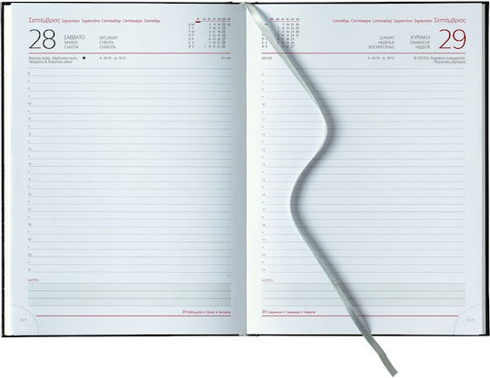 THeofylaktos Daily Agenda 2026 Blue 17.5x24cm