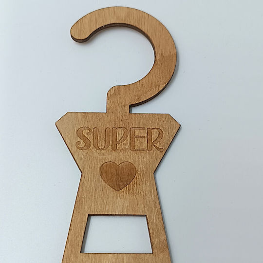 ToXylo Wardrobe Hanger for Ties Wooden Blue SS-8911928 1pcs