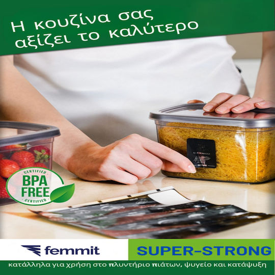 Femmit Σετ 12 Βάζα Αποθήκευσης Τροφίμων Μπαχαρικών 400 ml με Αεροστεγές Καπάκι Πλαστικό BPA Free