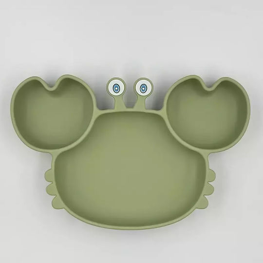 Pandaboo Baby Food Plate made of Silicone Yellow