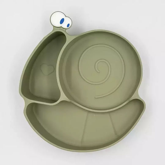 Pandaboo Baby Food Plate made of Silicone Blue