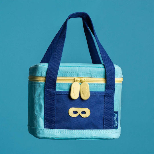 Super Petit School Insulated Snack Bag Light Blue 16.5x15x20cm