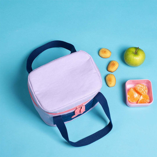Super Petit School Insulated Snack Bag Lilac 16.5x15x20cm