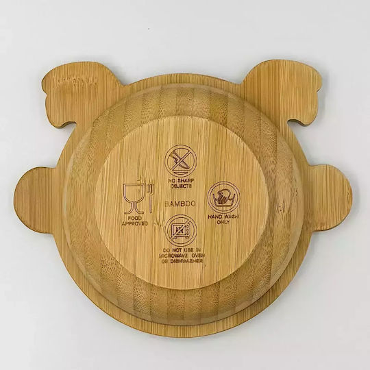 Pandaboo Baby Food Bowl made of Bamboo Orange
