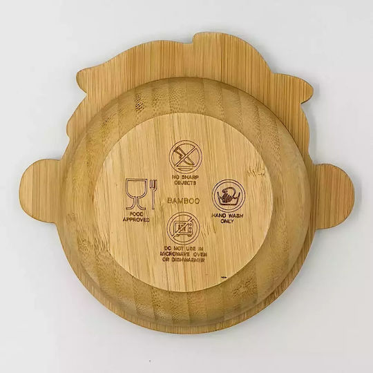 Pandaboo Baby Food Bowl made of Bamboo Orange