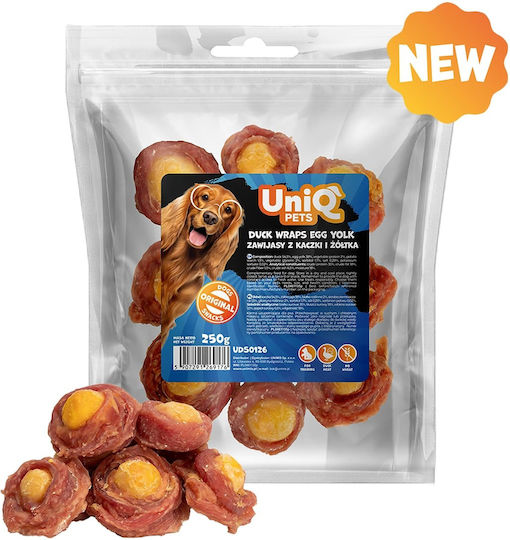 Uniq Leckerli Leckerli für Hunde mit Ei und Ente 250gr