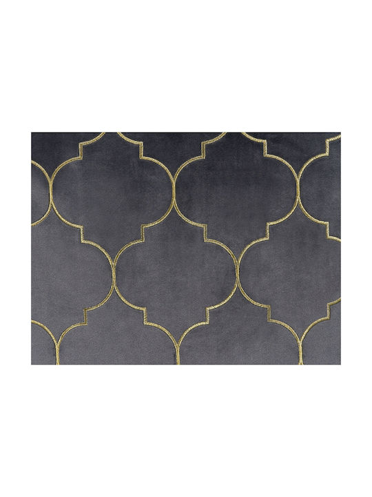 Beliani Възглавница За Диван От Кадифе Moroccan Clover Сива 45x45см