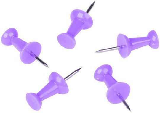 Berlingo Pins Notice Board 50 Pieces Purple