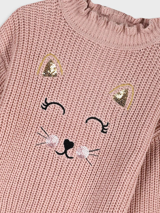 Kinderpullover Langarm Rosa