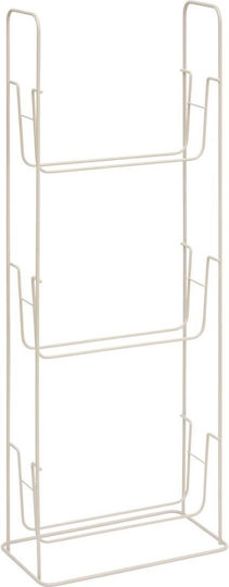 5Five Rafturi de baie Raft Baie Metal cu 3 Rafturi 28.9x16x289cm Bej