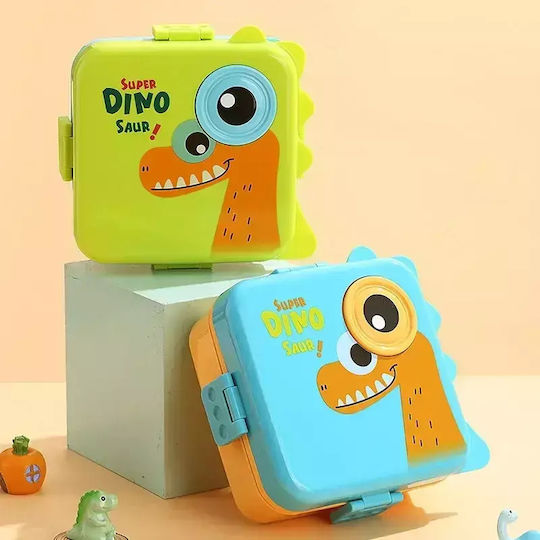 Pandaboo Plastic Kids' Food Container Dinosaurs Green