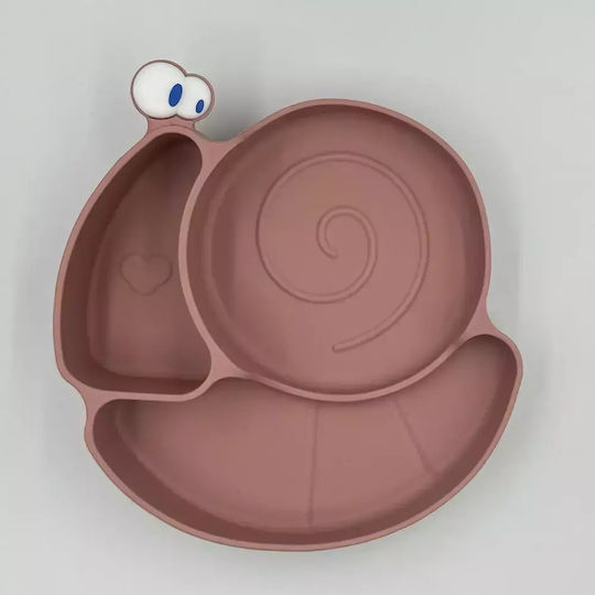 Silicone Plate Snail Mustard