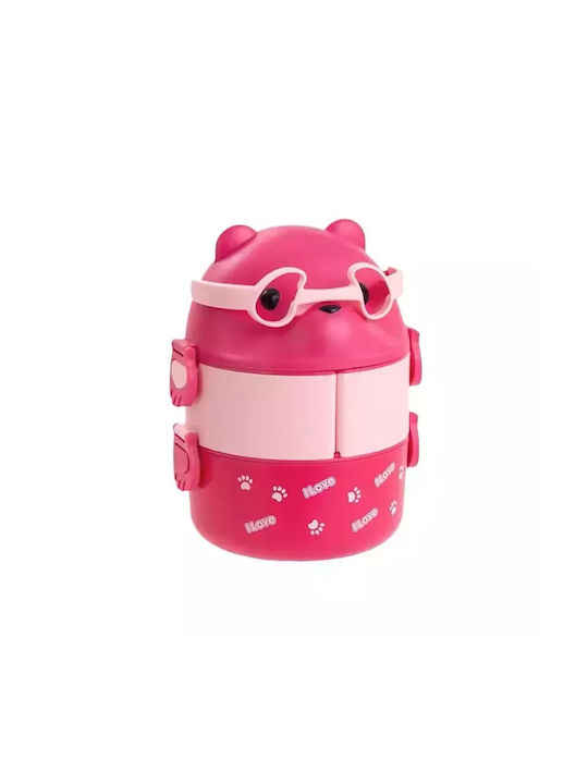 Pandaboo Plastic Lunch Box Gray