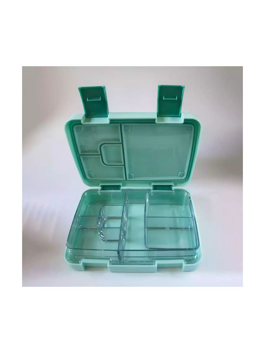 Pandaboo Plastic Lunch Box Light Blue 820ml