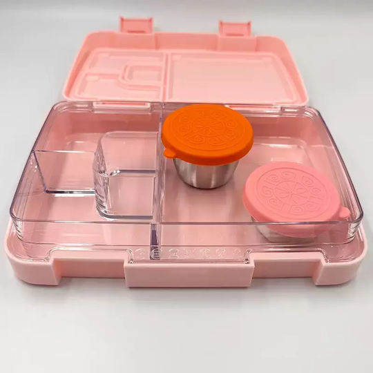Pandaboo Lunchbox Kunststoff Rosa 820ml 1Stück