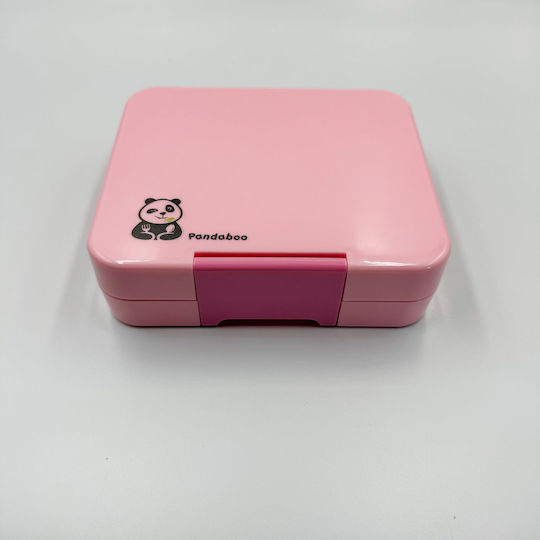 Pandaboo Кутия за обяд Пластмаса Розов 1бр Pandaboo Кутия за обяд Пластмаса Розов 1бр