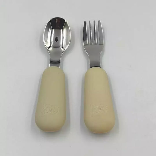 Pandaboo Baby Cutlery Set Blue 2pcs