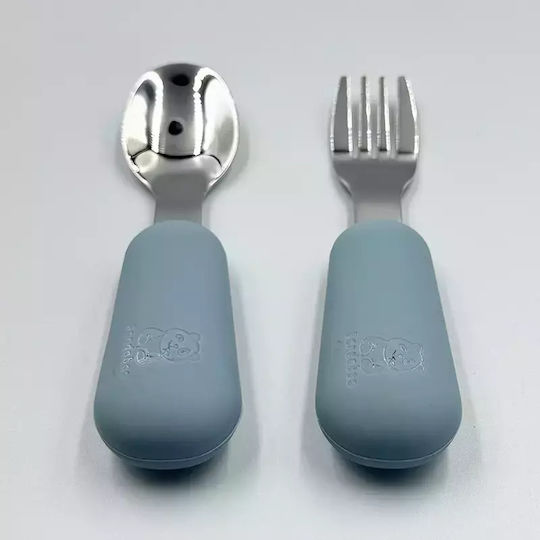 Pandaboo Baby Cutlery Set Yellow 2pcs