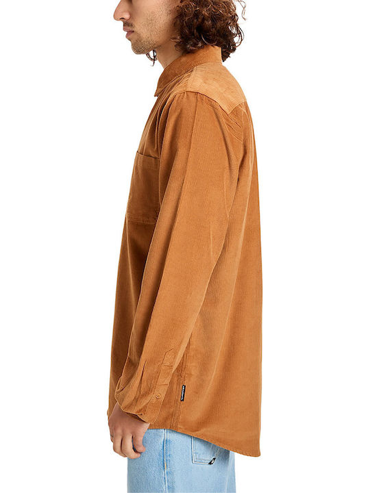 Smoke Trail Long-sleeved Corduroy Shirt Smoke